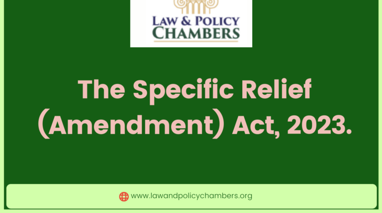 the Specific Relief (Amendment) Act, 2023.