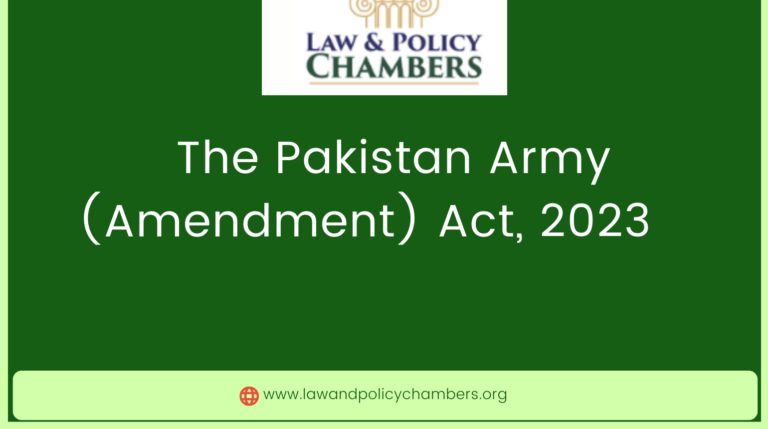 The Pakistan Army (Amendment) Act, 2023