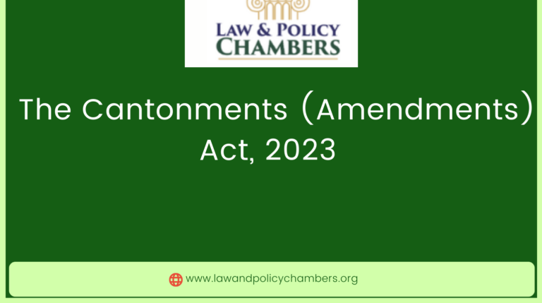 The Cantonments (Amendments) Act, 2023