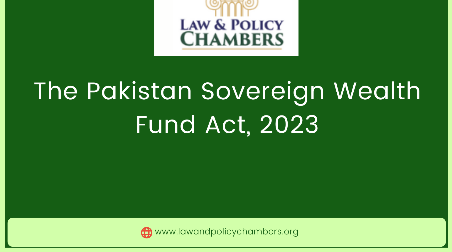 The Pakistan Sovereign Wealth Fund Act, 2023