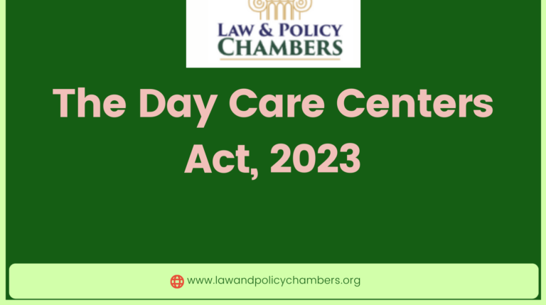 The Day Care Centers Act, 2023