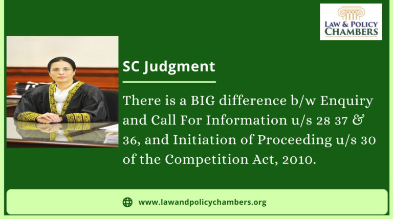 Enquiry and Call For Information are Different from Proceeding Under the Competition Act, 2010:SC